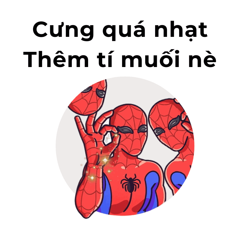 Mẫu 2: Meme Spider Man