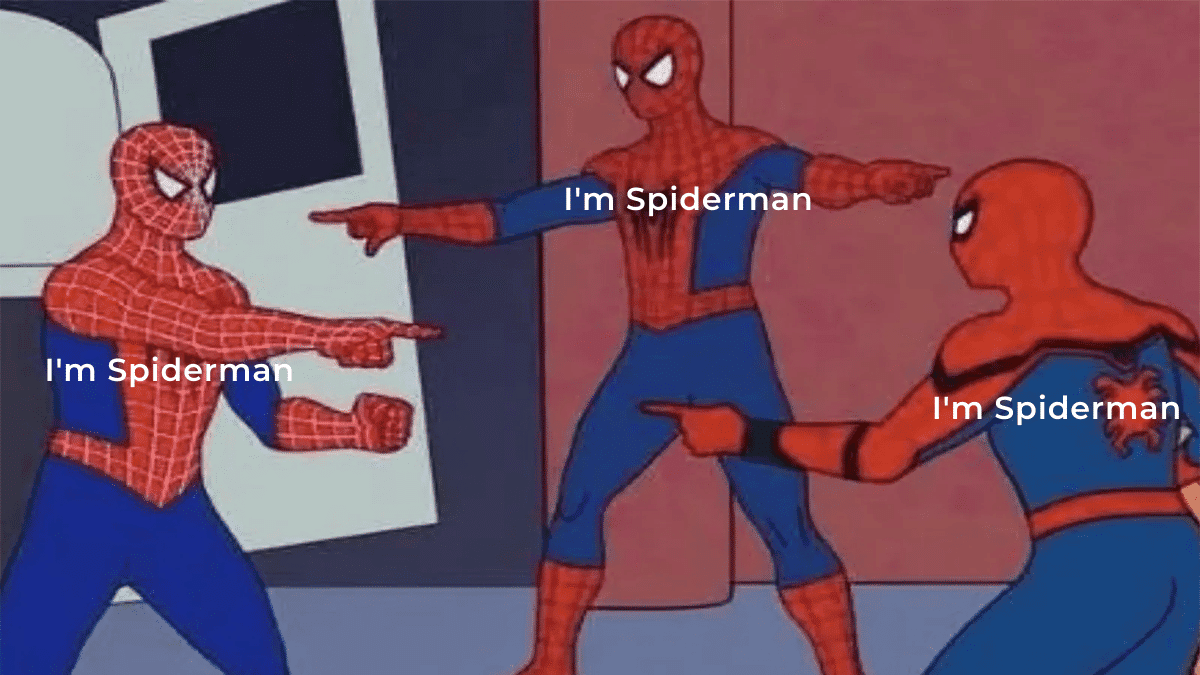 Mẫu 4: Meme Spider Man